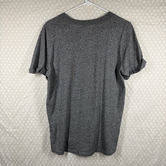 Anthropologie Sol Angeles Heather Grey Apres Moi Graphic Print Top - Picture 6 of 6